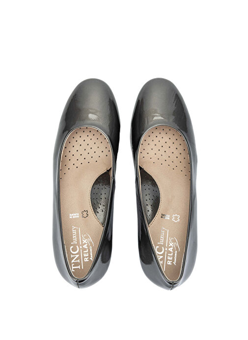 Relax Anatomic Kadın Hakiki Deri Gri Rugan Comfort Ayakkabı - Görsel 7