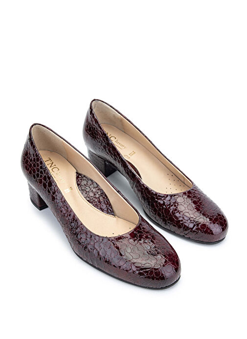 Relax Anatomic Kadın Hakiki Deri Bordo Rugan Comfort Ayakkabı - Görsel 3