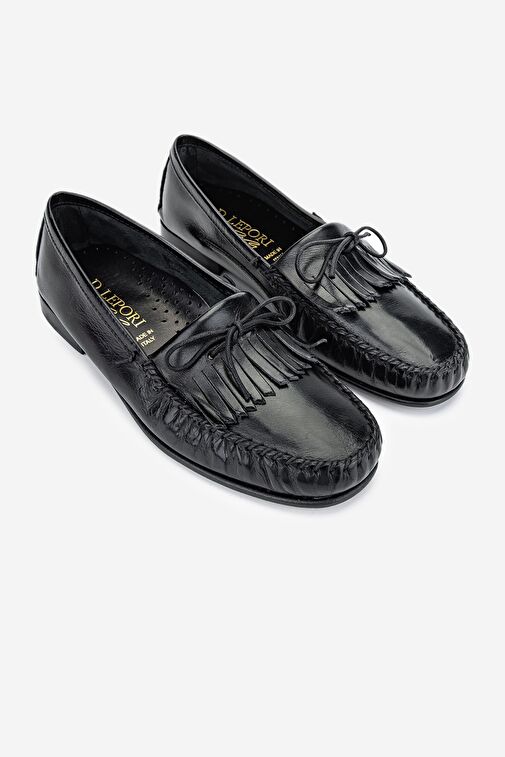 Valmenti Danielle Erkek Siyah Hakiki Deri Loafer Ayakkabı - Görsel 3