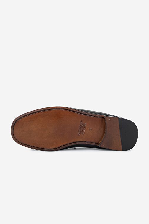 Valmenti Danielle Erkek Siyah Hakiki Deri Loafer Ayakkabı - Görsel 4