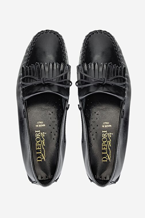 Valmenti Danielle Erkek Siyah Hakiki Deri Loafer Ayakkabı - Görsel 6