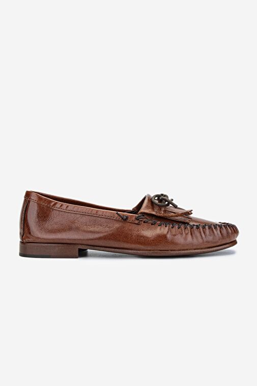 Valmenti Danielle Erkek Kahverengi Hakiki Deri Loafer Ayakkabı - Görsel 2
