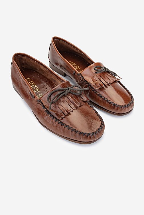 Valmenti Danielle Erkek Kahverengi Hakiki Deri Loafer Ayakkabı - Görsel 3