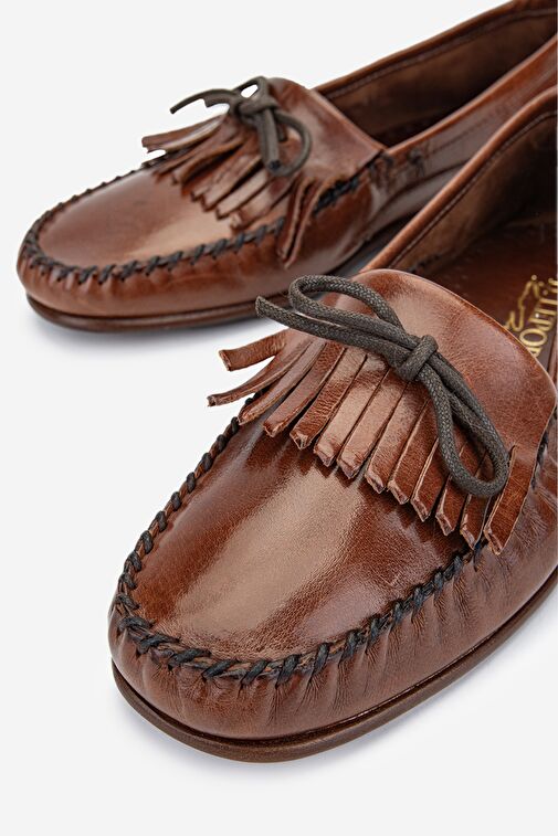 Valmenti Danielle Erkek Kahverengi Hakiki Deri Loafer Ayakkabı - Görsel 5