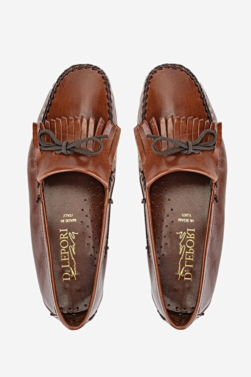 Valmenti Danielle Erkek Kahverengi Hakiki Deri Loafer Ayakkabı - Görsel 6