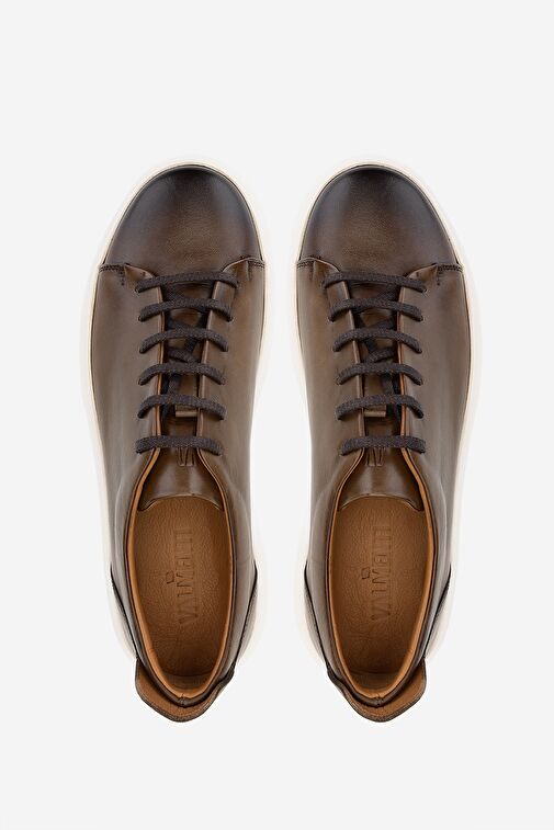Valmenti Erkek Hakiki Deri Ceviz Sneakers & Spor Ayakkabı - Görsel 6