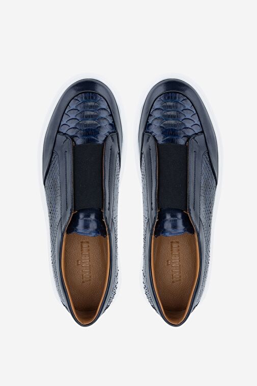 Valmenti Siyah Erkek Deri Sneaker 537 3446 ERK AYK Y24 - Görsel 6