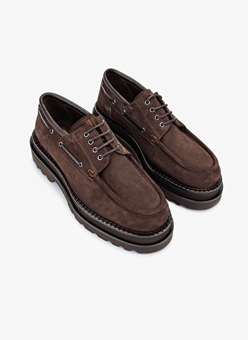Valmenti EVVA Erkek Kahverengi Süet Hakiki Deri Casual Ayakkabı - Görsel 3