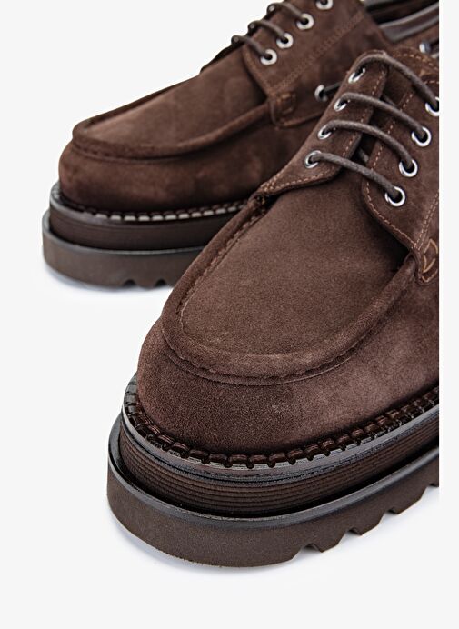 Valmenti EVVA Erkek Kahverengi Süet Hakiki Deri Casual Ayakkabı - Görsel 4