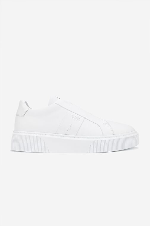 Valmenti Emma Erkek Beyaz Rugan Hakiki Deri Sneakers & Spor Ayakkabı - Görsel 2