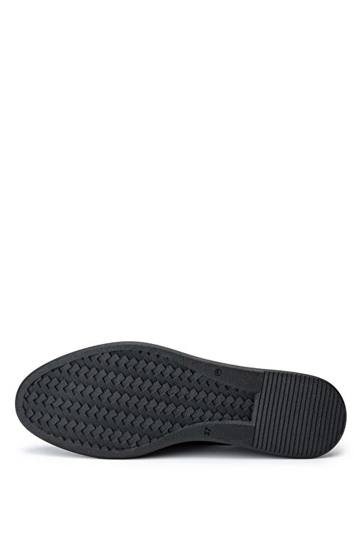 Tamer Tanca Kadın Hakiki Deri Siyah Rugan Casual Ayakkabı - Görsel 4