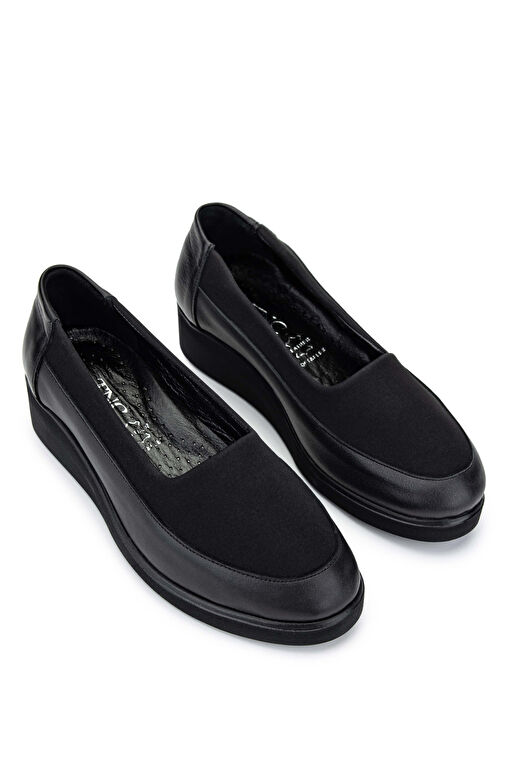 Tamer Tanca Siyah Kadın Deri Günlük Ayakkabı 824 171 BN AYK Y24 - Görsel 3