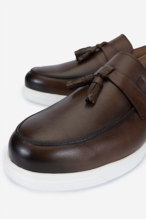 Valmenti Taba Erkek Deri Loafer 698 1113-3 ERK AYK Y24 - Görsel 4