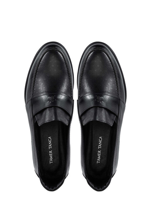 Tamer Tanca Lacivert Erkek Deri Loafer 698 1146-1 ERK AYK Y24 - Görsel 6