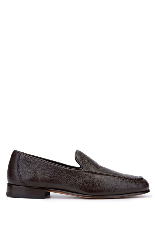 Tamer Tanca Erkek Hakiki Deri Kahverengi Loafer Ayakkabı - Görsel 2