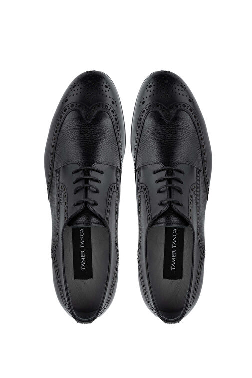 Tamer Tanca Kahverengi Erkek Deri Klasik Ayakkabı 987 137 ERK AYK SK24-25 - Görsel 6