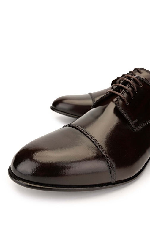 Tamer Tanca Erkek Hakiki Deri Kahverengi Klasik Ayakkabı - Görsel 4