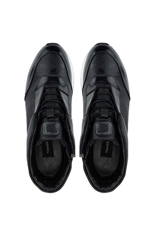 Tamer Tanca Erkek Hakiki Deri Siyah Bot Ayakkabı - Görsel 6