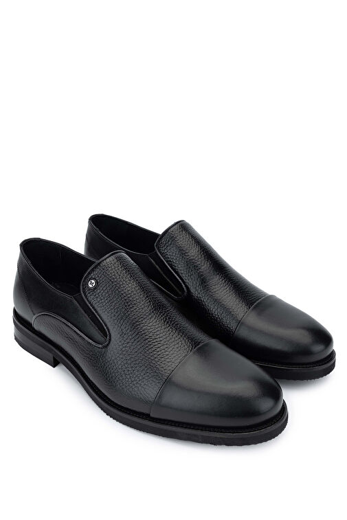 Tamer Tanca Erkek Hakiki Deri Siyah Günlük Ayakkabı - Görsel 3