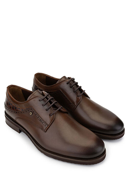 Tamer Tanca Erkek Hakiki Deri Kahverengi Günlük Ayakkabı - Görsel 3