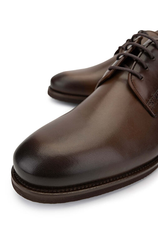 Tamer Tanca Erkek Hakiki Deri Kahverengi Günlük Ayakkabı - Görsel 4