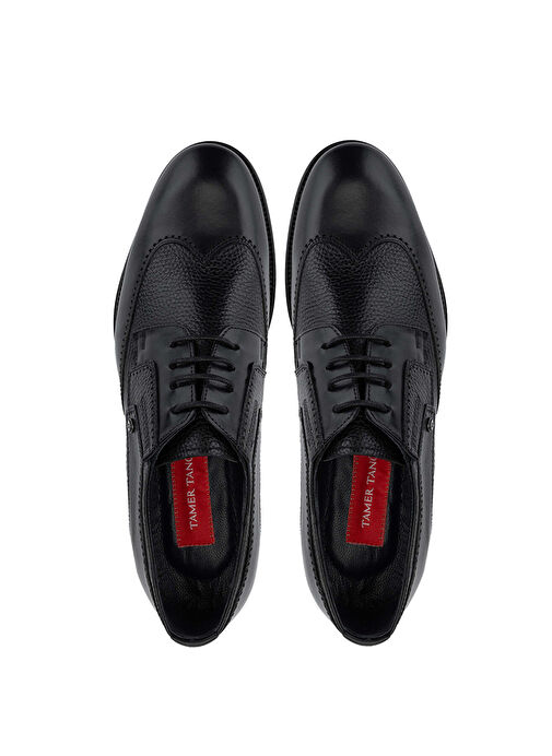 Tamer Tanca Erkek Hakiki Deri Siyah Günlük Ayakkabı - Görsel 6