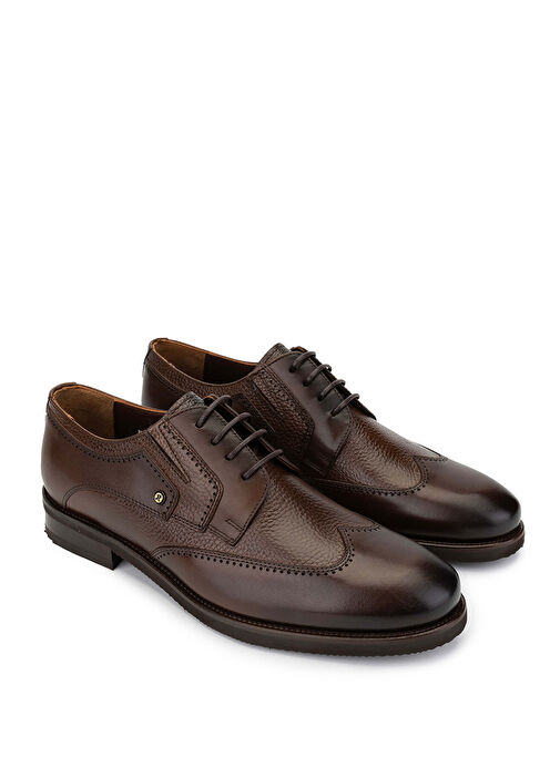 Tamer Tanca Erkek Hakiki Deri Kahverengi Günlük Ayakkabı - Görsel 3