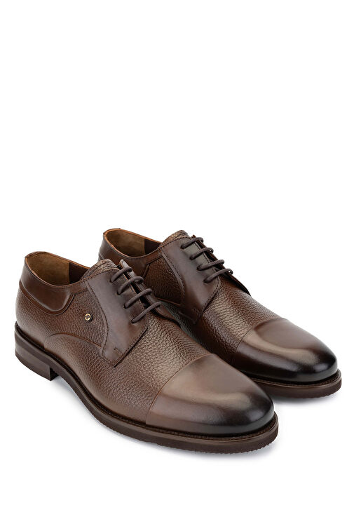 Tamer Tanca Erkek Hakiki Deri Kahverengi Günlük Ayakkabı - Görsel 3