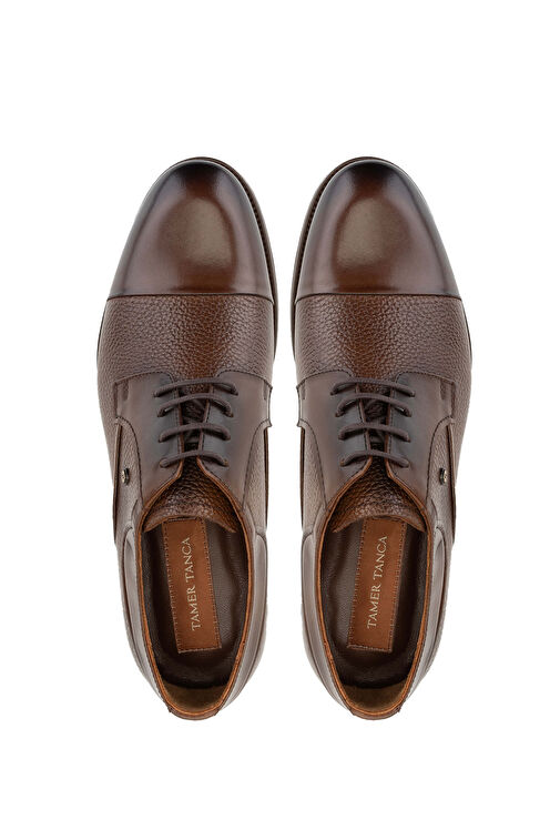 Tamer Tanca Erkek Hakiki Deri Kahverengi Günlük Ayakkabı - Görsel 6