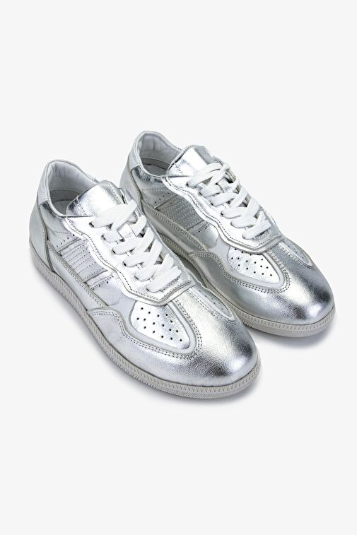 Valmenti Kadın Hakiki Deri Gri Sneakers & Spor Ayakkabı - Görsel 3