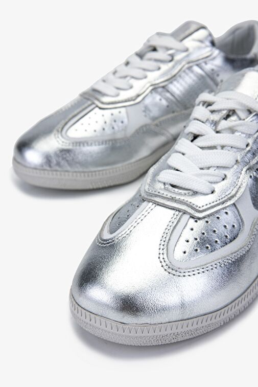 Valmenti Kadın Hakiki Deri Gri Sneakers & Spor Ayakkabı - Görsel 4