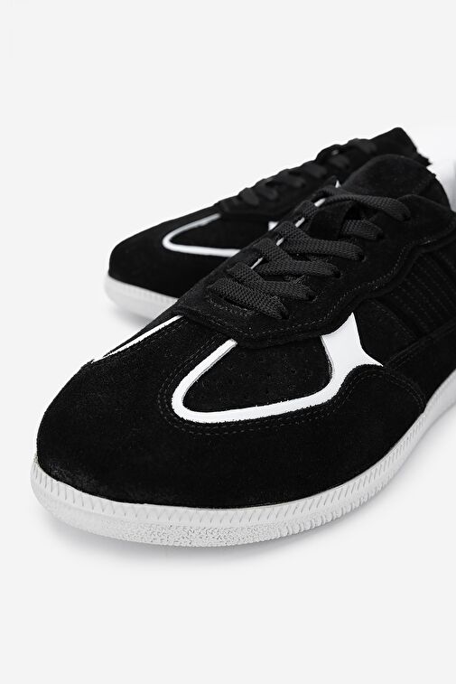 Valmenti Kadın Hakiki Deri Siyah Sneakers & Spor Ayakkabı - Görsel 4