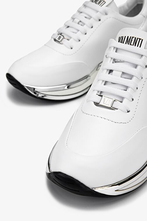 Valmenti Kadın Hakiki Deri Beyaz Sneakers & Spor Ayakkabı - Görsel 4