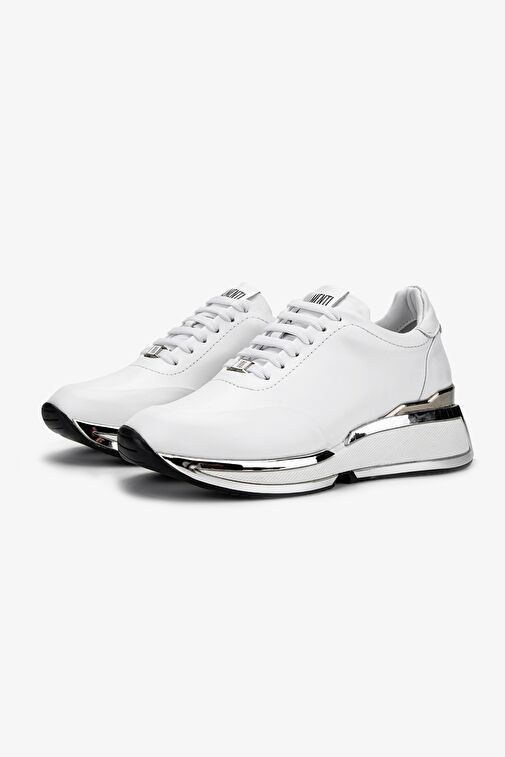 Valmenti Kadın Hakiki Deri Beyaz Sneakers & Spor Ayakkabı - Görsel 5