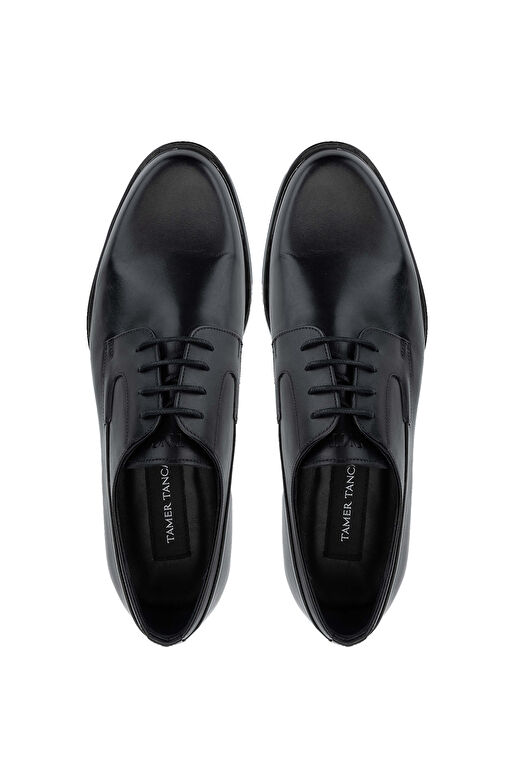 Tamer Tanca Erkek Hakiki Deri Siyah Deri Klasik Ayakkabı - Görsel 6
