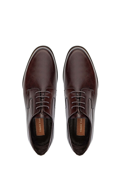 Tamer Tanca Erkek Hakiki Deri Kahverengi Deri Klasik Ayakkabı - Görsel 7
