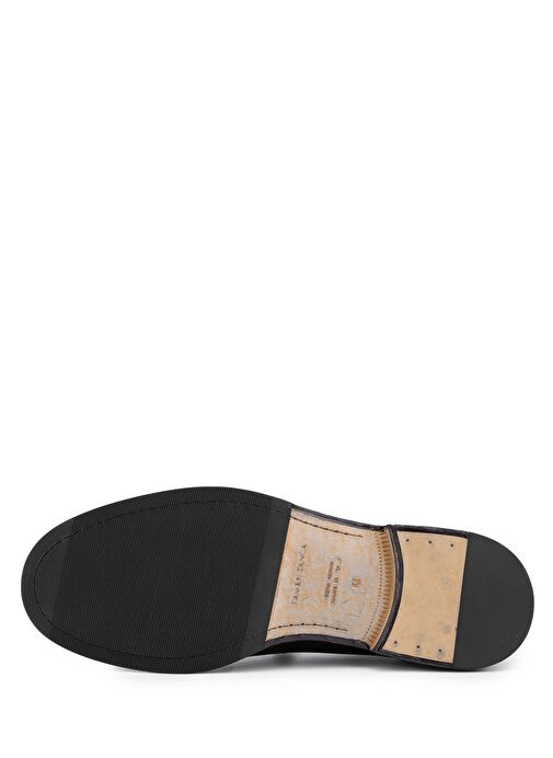 Alexander Hotto Erkek Hakiki Deri Siyah Klasik Ayakkabı - Görsel 5