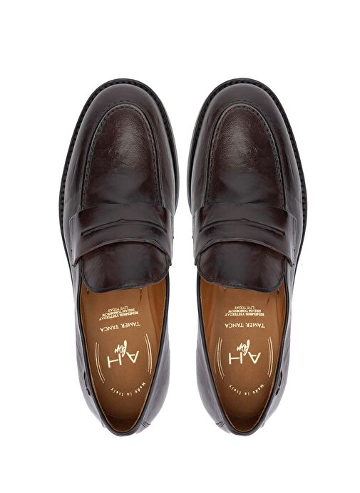Alexander Hotto Erkek Hakiki Deri Kahverengi Klasik Ayakkabı - Görsel 6