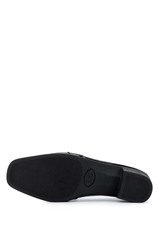 Tamer Tanca Kadın Hakiki Deri Siyah Rugan Topuklu Ayakkabı - Görsel 5