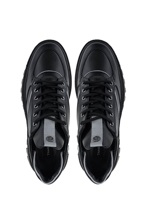 Tamer Tanca Erkek Hakiki Deri Siyah Casual Ayakkabı - Görsel 6