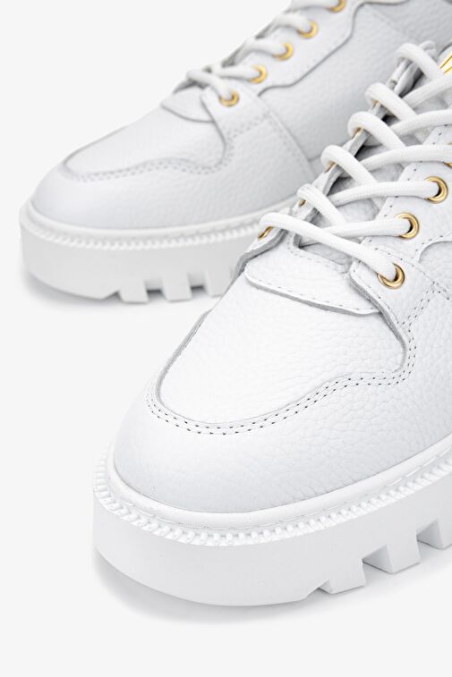 Valmenti Erkek Hakiki Deri Beyaz Sneakers & Spor Ayakkabı - Görsel 4