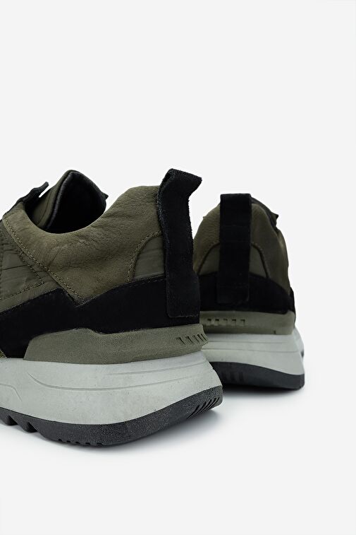 Valmenti Gri-Siyah Erkek Deri Sneaker 352 21362 ERK AYK SK24-25 - Görsel 5