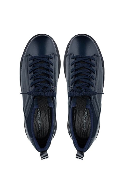 Tamer Tanca Erkek Hakiki Deri Lacivert Sneakers & Spor Ayakkabı - Görsel 6