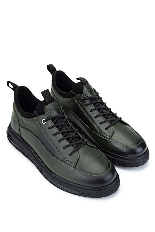 Tamer Tanca Lacivert Erkek Deri Sneaker 381 20548 ERK AYK SK24-25 - Görsel 3