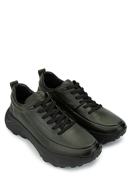 Tamer Tanca Kahverengi Erkek Deri Sneaker 381 20378 ERK AYK SK24-25 - Görsel 3