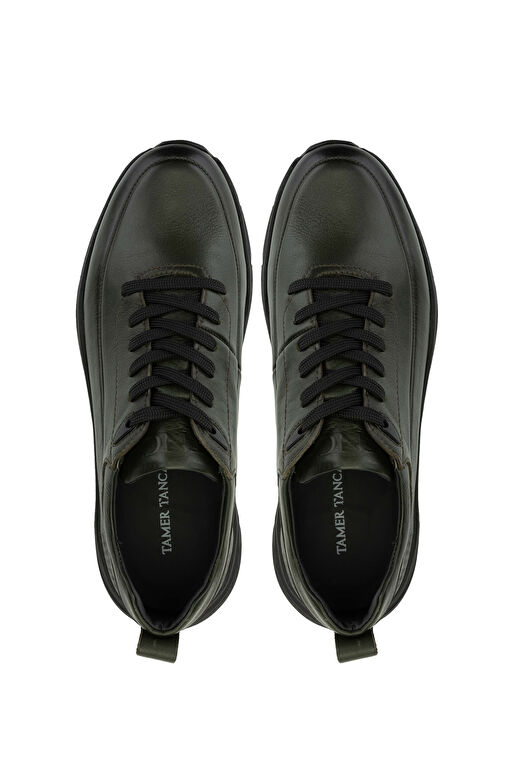 Tamer Tanca Kahverengi Erkek Deri Sneaker 381 20378 ERK AYK SK24-25 - Görsel 6