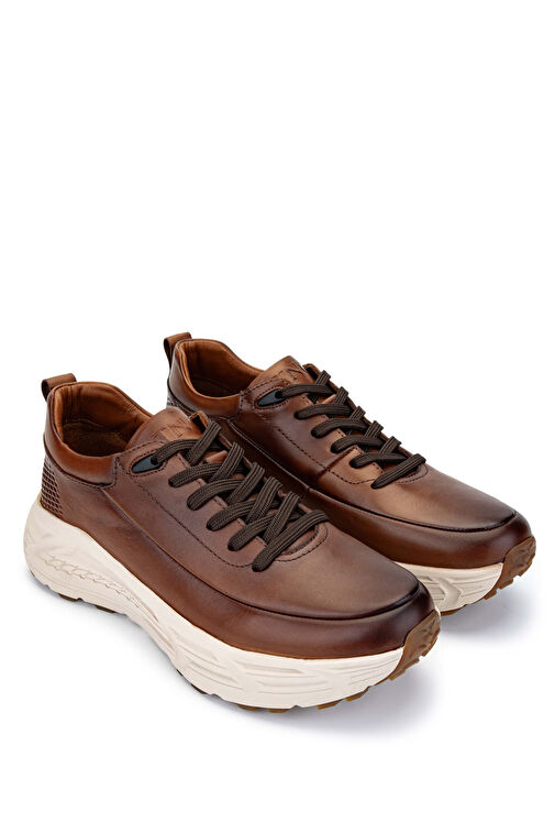 Tamer Tanca Tamer Tanca Erkek Hakiki Deri Kahverengi Sneakers Boyner'de! Kahverengi - 3. görsel