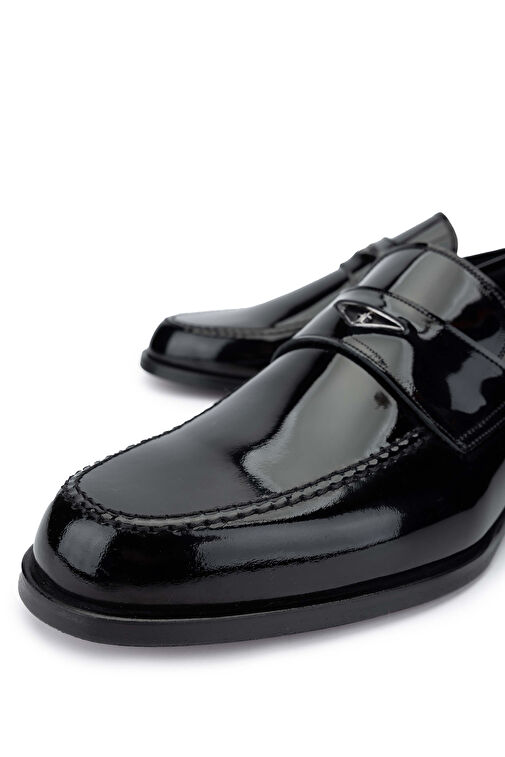Tamer Tanca Siyah Erkek Deri Loafer 183 40001 ERK AYK SK24-25 - Görsel 4