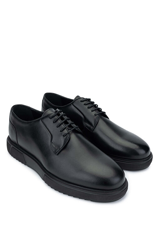 Tamer Tanca Siyah Erkek Deri Günlük Ayakkabı 183 27508 ERK AYK SK24-25 - Görsel 3