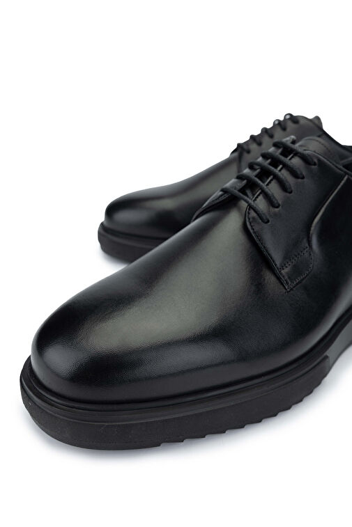 Tamer Tanca Siyah Erkek Deri Günlük Ayakkabı 183 27508 ERK AYK SK24-25 - Görsel 4